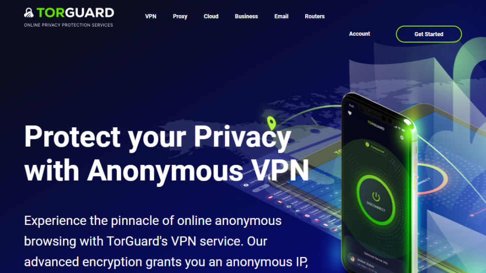 TorGuard website screenshot.