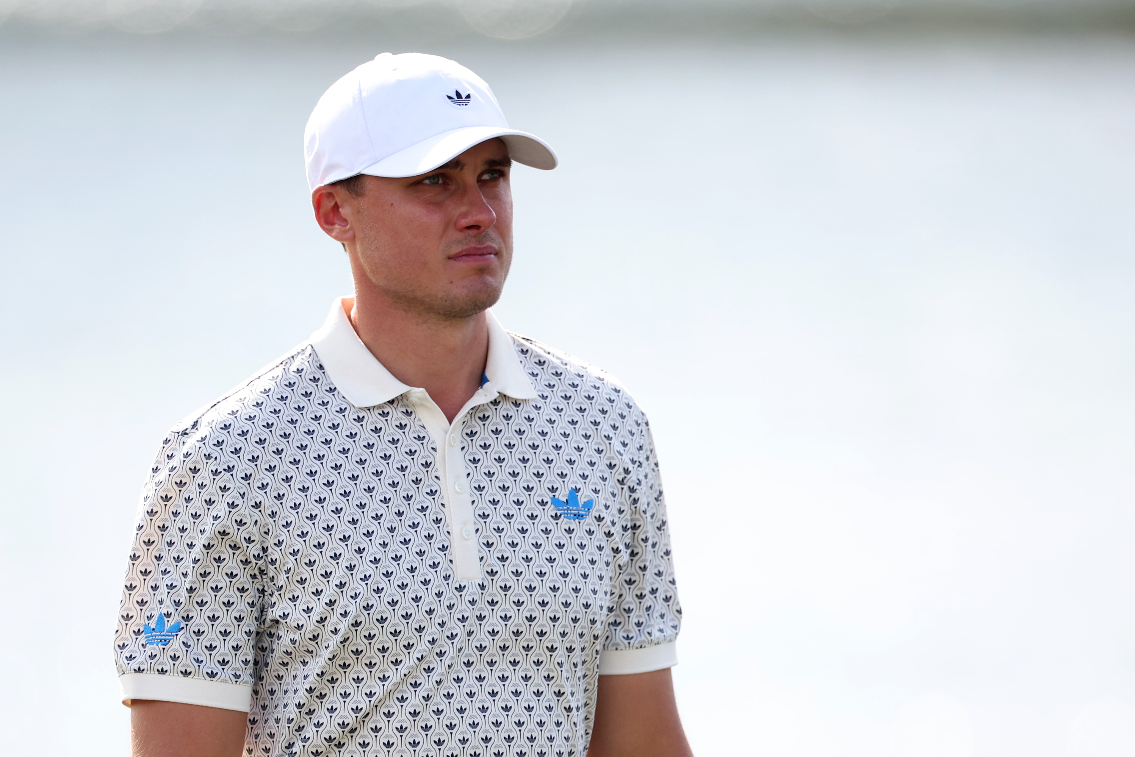 Ludvig Aberg walks down the fairway