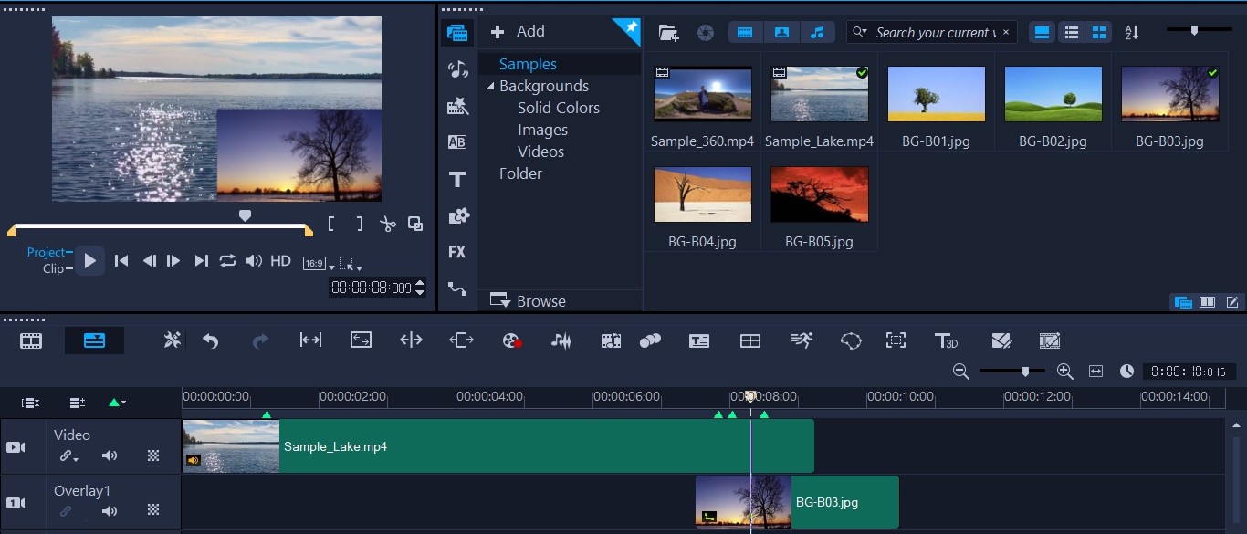 import video into corel motion studio 3d