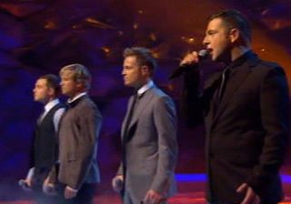 The results show kicked off with a performance from Westlife