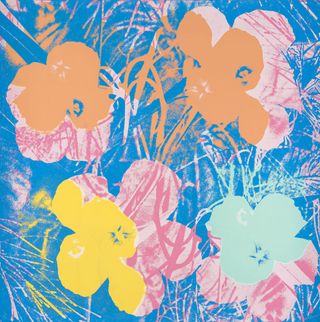 Warhol's 1970 'Flowers' screen print