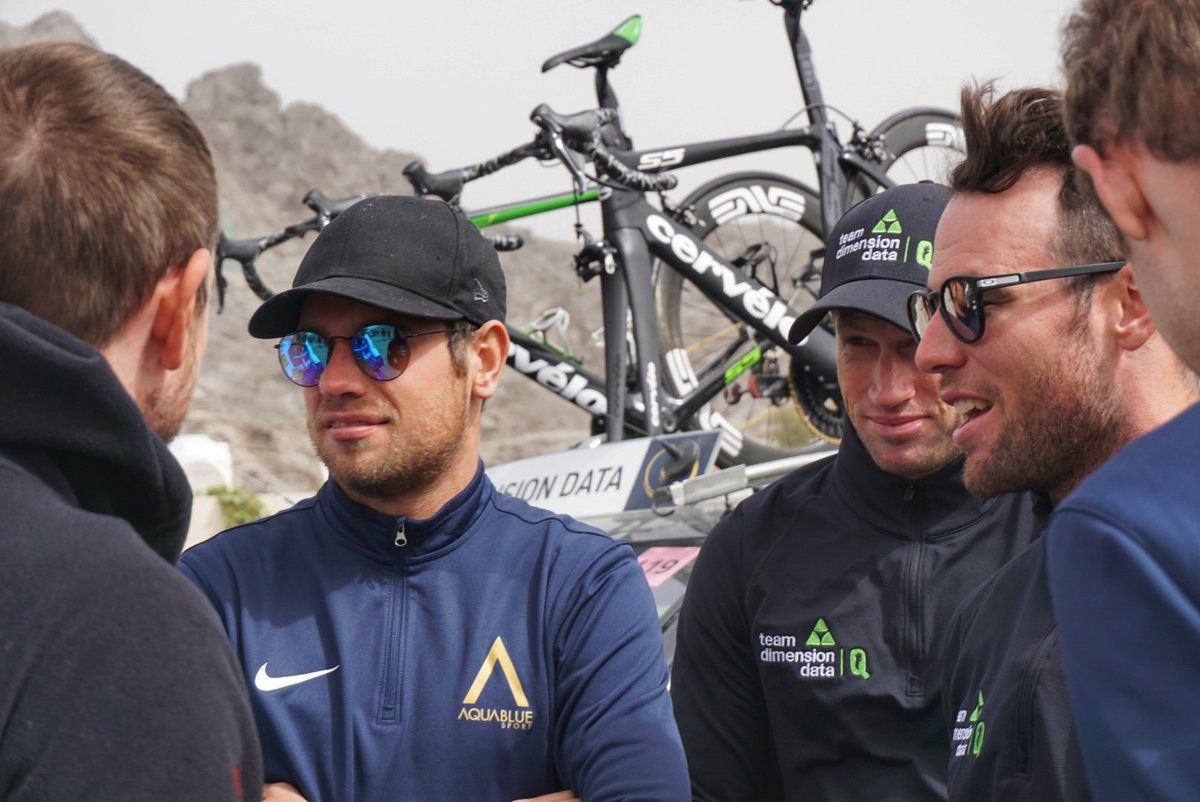 Riders discuss the conditions