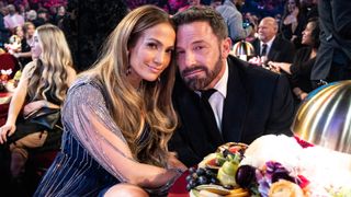 LOS ANGELES, CALIFORNIA - FEBRUARY 05: Jennifer Lopez and Ben Affleck seen during the 65th GRAMMY Awards at Crypto.com Arena on February 05, 2023 in Los Angeles, California.