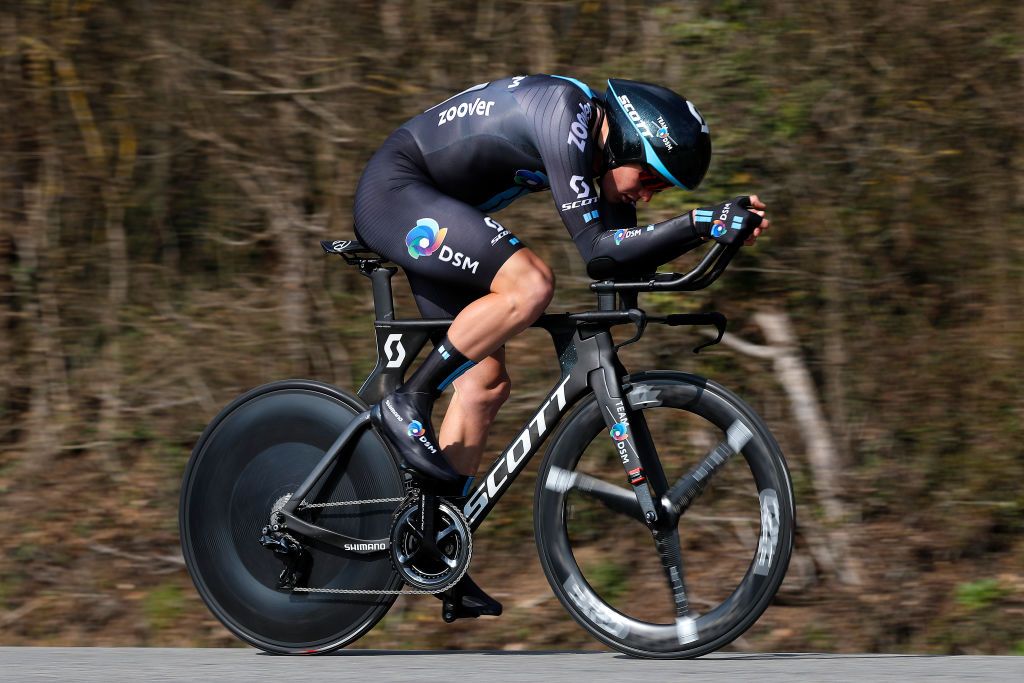 GIEN FRANCE MARCH 09 Soren Kragh Andersen of Denmark and Team DSM during the 79th Paris Nice 2021 Stage 3 a 144km Individual Time Trial stage from Gien to Gien 147m ITT ParisNice on March 09 2021 in Gien France Photo by Bas CzerwinskiGetty Images