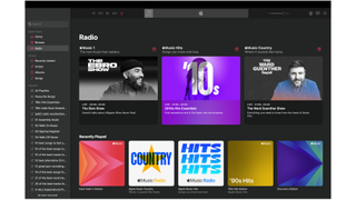 Apple Music radio on desktop app