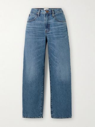 Low Slung Barrel Boyfriend Jeans