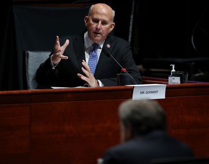 Rep. Louie Gohmert questions U.S. Attorney General William Barr during a House Judiciary Committee hearing on Capitol Hill on July 28, 2020 in Washington, DC