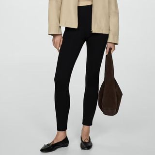 black leggings from Mango