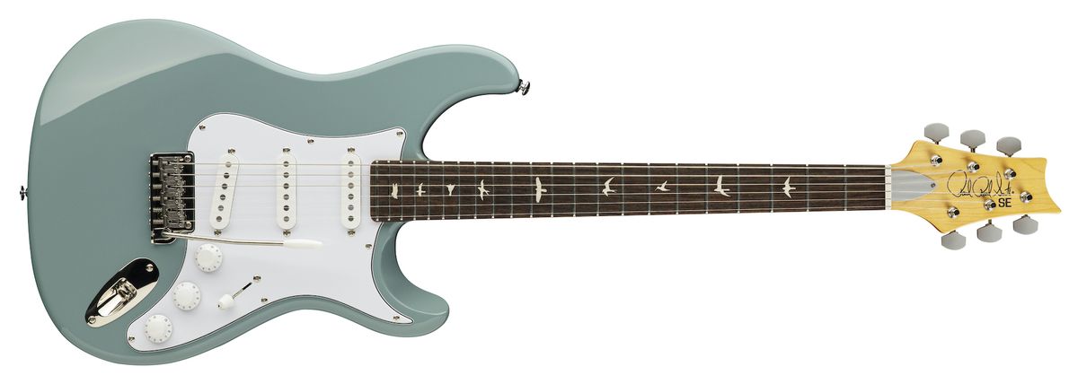 PRS's SE Silver Sky guitar in Stone Blue