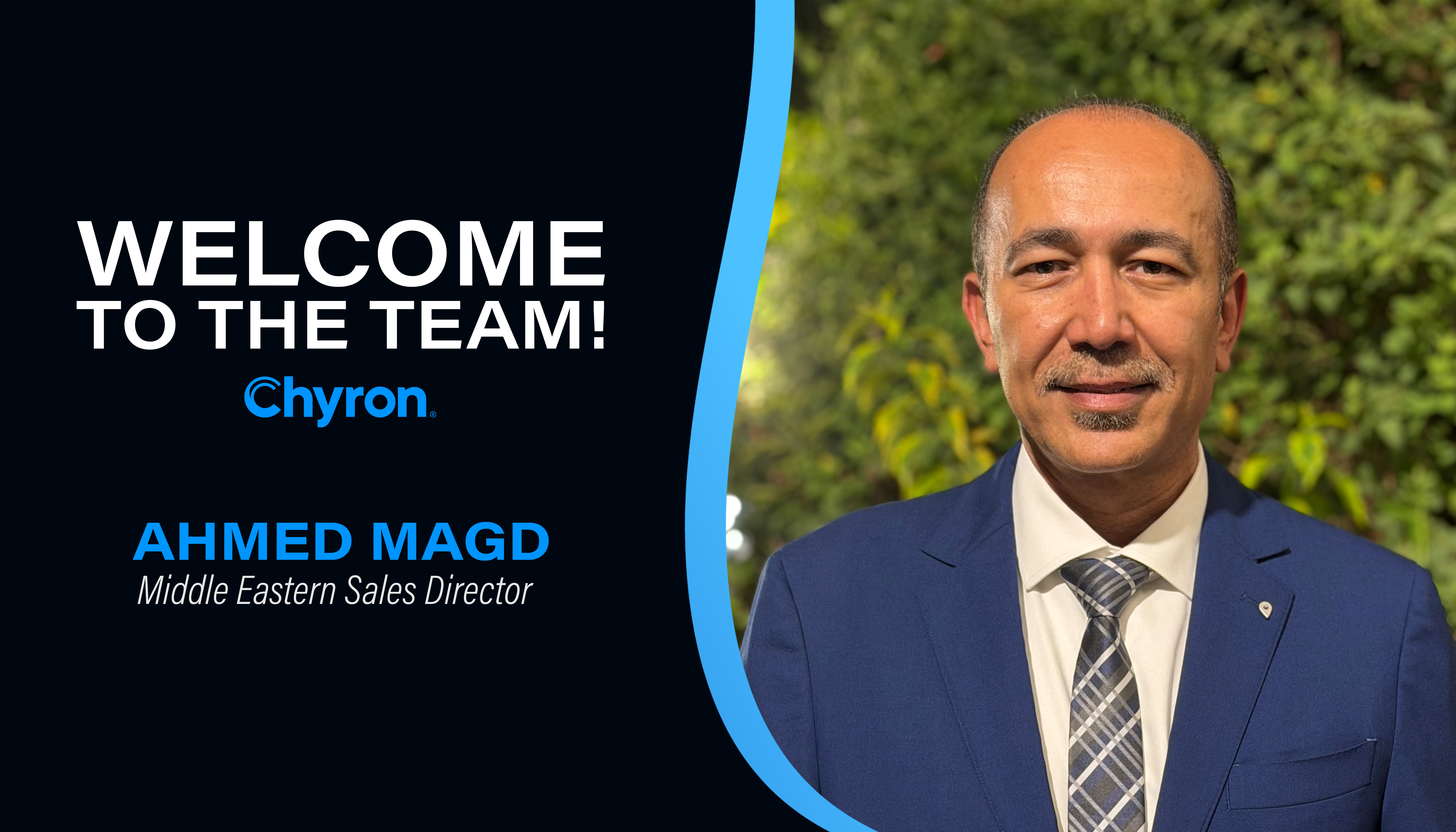 Headshot announcement of Ahmed Magd.