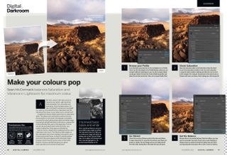 Fundamentals tutorial, covering how to make colours pop in Adobe Lightroom Classic, in Digital Camera issue 288, December 2024