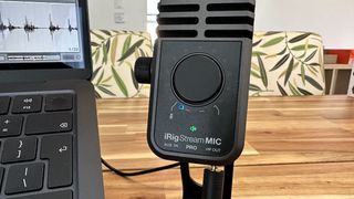 IK Multimedia iRig Stream Mic Pro in home studio setup