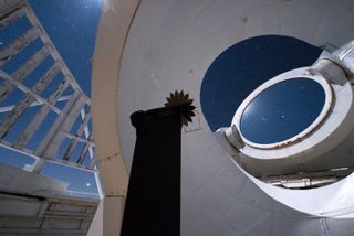 Technicians have made use of the McMath-Pierce Solar Telescope at Kitt Peak National Observatory in Arizona to assess and validate optical models of starshade designs.