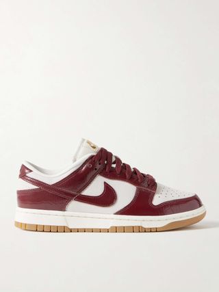 Dunk Low Croc-Effect Leather-And Suede Sneakers