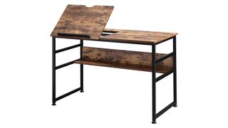 The best craft tables, a craft table with a drafting section photographed