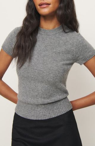 X Kacey Musgraves Natalie Short Sleeve Wool Sweater