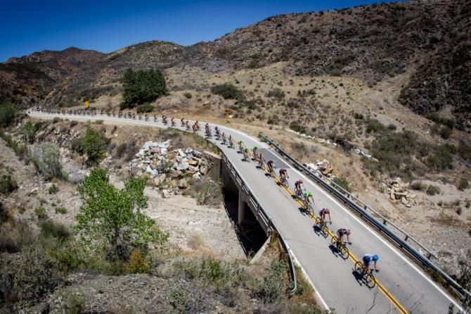 Today's course made a big loop up through the mountains.