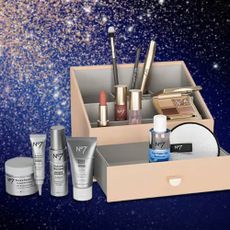 A Boots gift set with No. 7 products.
