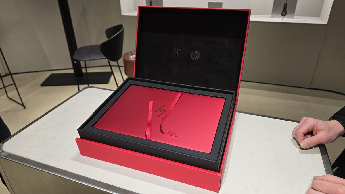 HP Limited Edition Scuderia Ferrari AI PC laptop hands-on