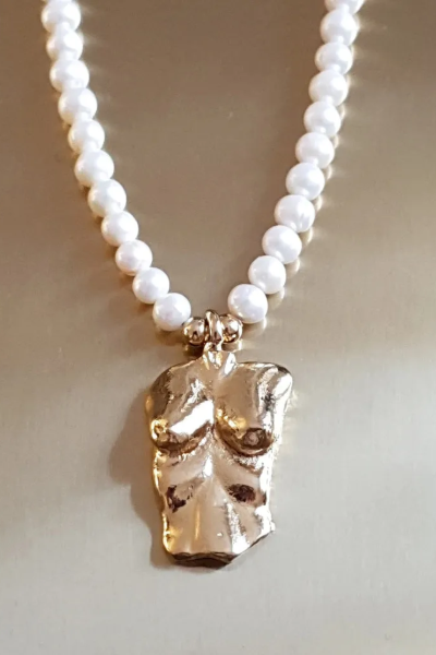 26 Juin Bijoux, Collier Gaia Et Perles