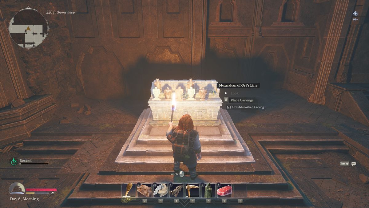 Return to Moria Muznakan Carvings - Placing them
