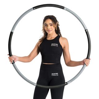 Core Balance Weighted Hula Hoop For Adult Fitness Foam Padded Size Adjustable 1kg