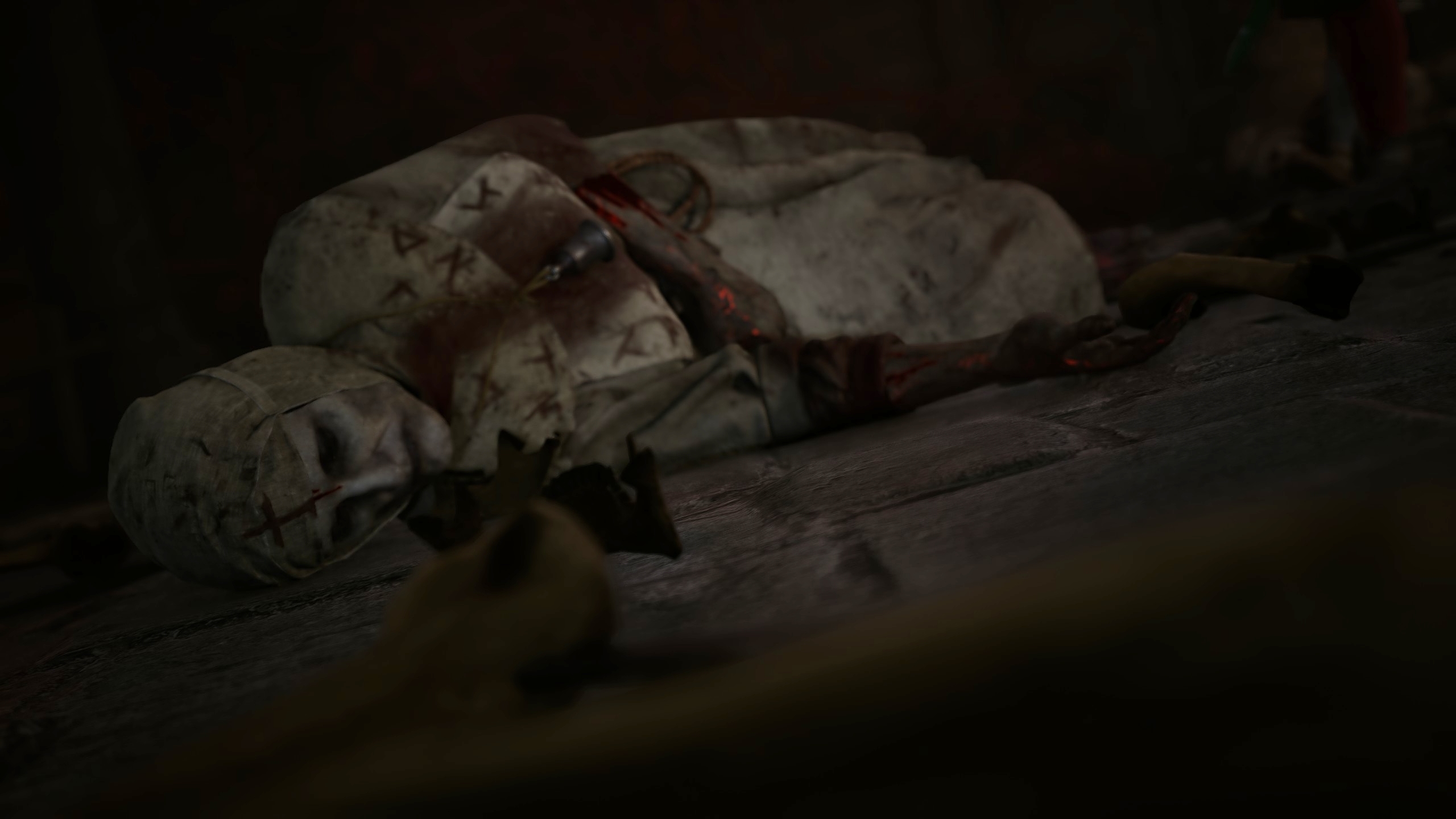The corpse of an undead nun that seems to have been defeated permanently in The Blood of Dawnwalker