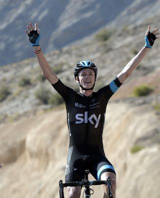 Chris Froome wins stage five of the 2014 Tour of Oman