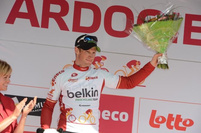 Mark Renshaw (Belkin) on the podium