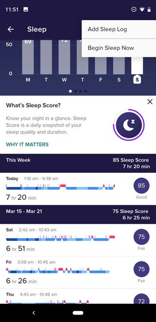 Fitbit Sleep Addlog Android
