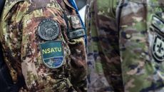 A soldier in Nato's Security Assistance and Training for Ukraine command