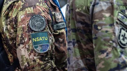 A soldier in Nato's Security Assistance and Training for Ukraine command