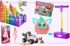 Collage of toys