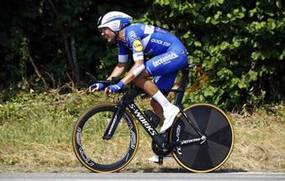 Deceuninck-QuickStep's Davide Martinelli at the 2019 Italian national time trial championships