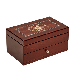 floral wooden jewelry box