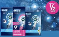 Better than 1/2 price on selected Oral B Electric Toothbrushes