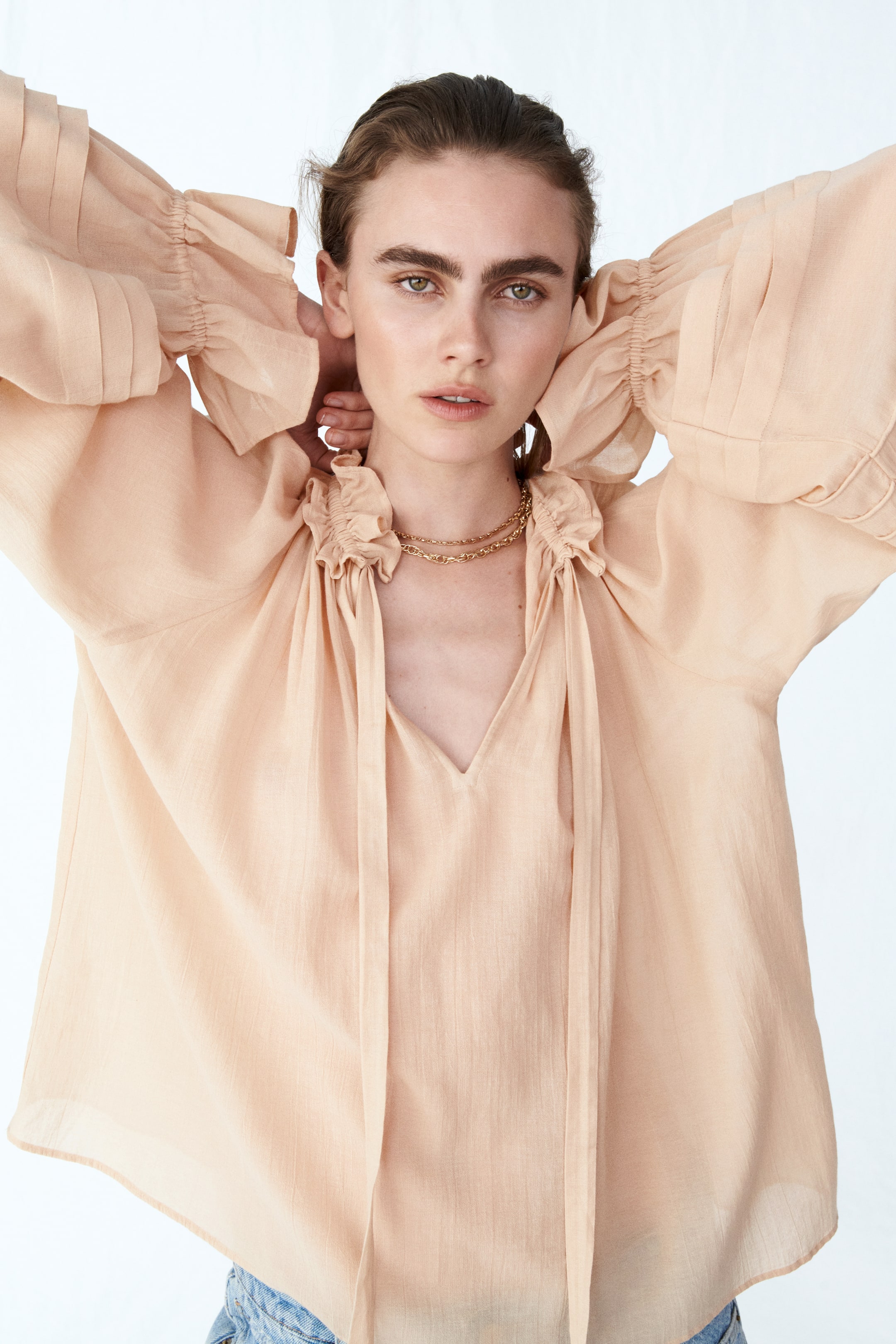 Frill-Collared Blouse
