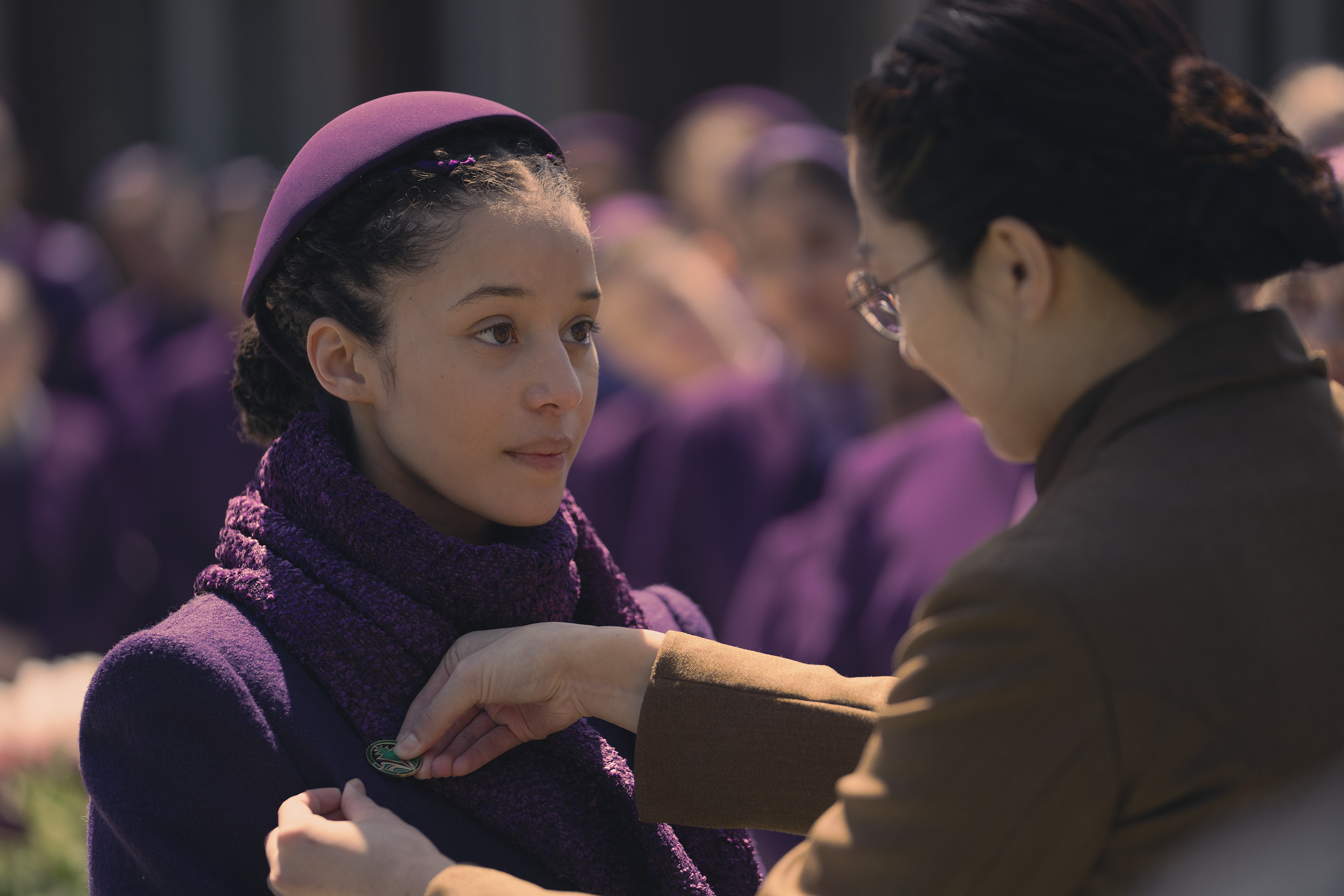 Chase Infiniti as Agnes in Hulu's 'The Testaments'