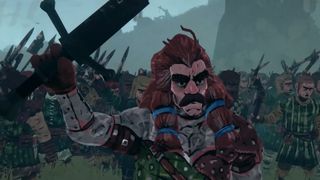 William Wallace raising a claymore in Tears of Metal