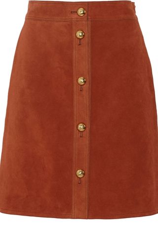 Gucci Tan Suede Skirt
