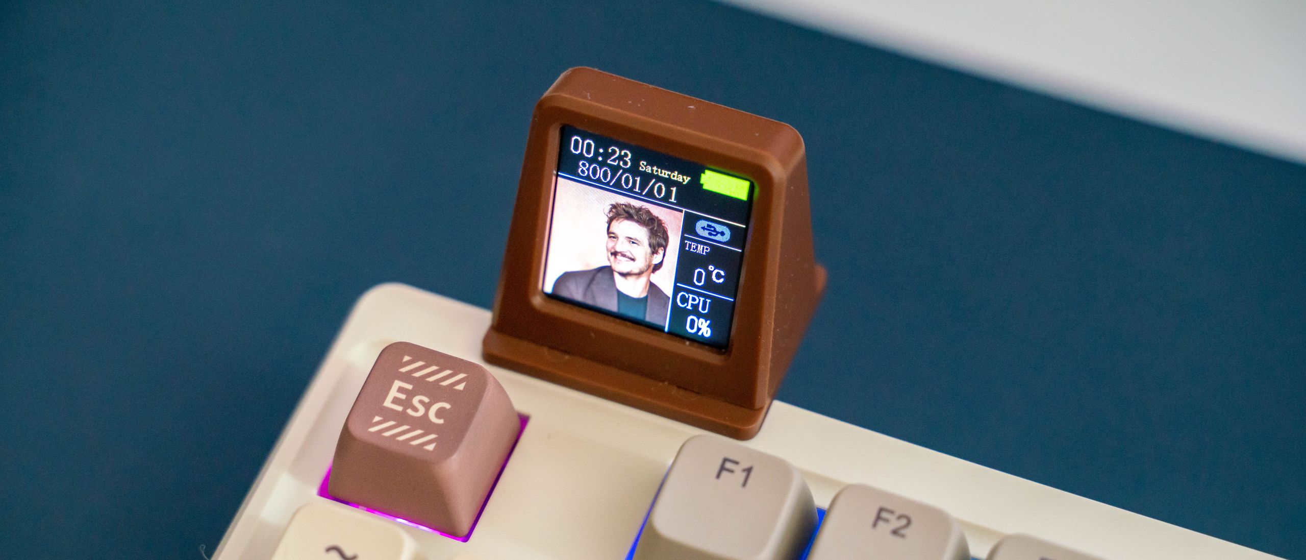 This keyboard lets me stare at Pedro Pascal all day, and you can't have ...