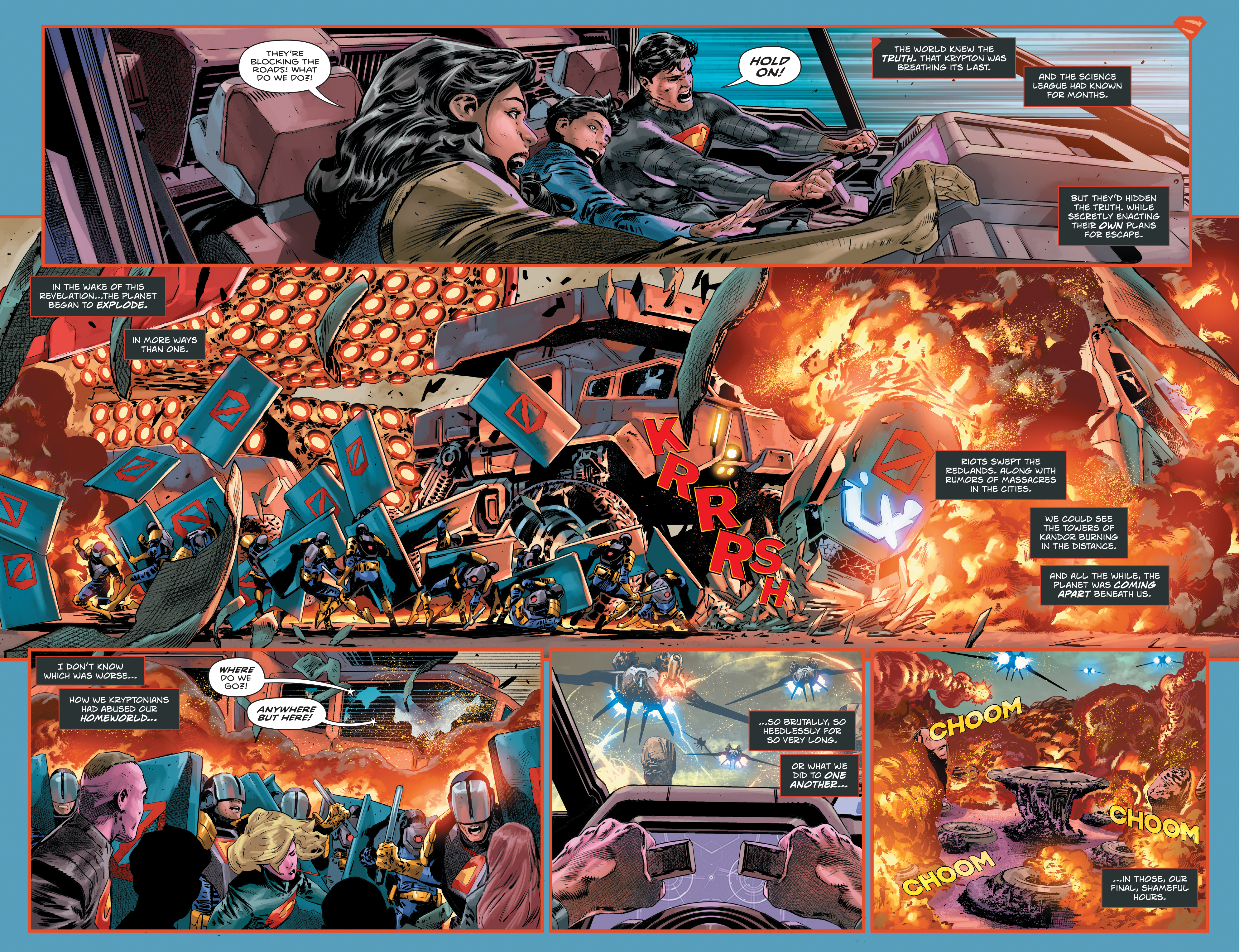 Kristonton explota en absoluto Superman # 5 de violencia.