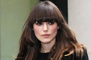 Keira Knightley with new fringe