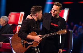 Olly with Jamie Grey The Voice