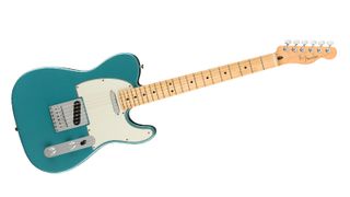 Best guitars for indie rock: Fender Player Telecaster in Tidepool on a white background