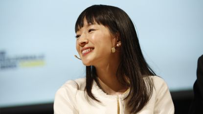 Marie Kondo talking about cutting clutter