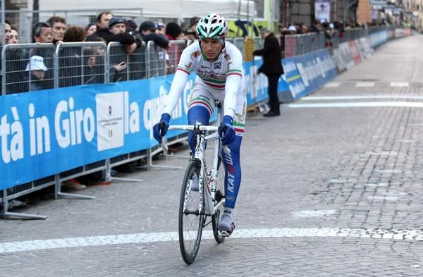 Filippo Pozzato (Katusha) comes across after a hard day in the breakaway.