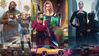 best cyberpunk 2077 lifepath - Nomad, Street, and Corpo lifepaths shown as posters