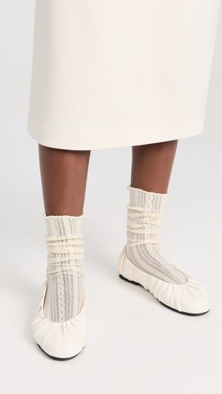 Lace Knit Spring Socks