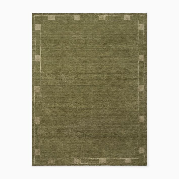 Pierce &amp;amp; Ward Deco Border Handwoven Wool Rug